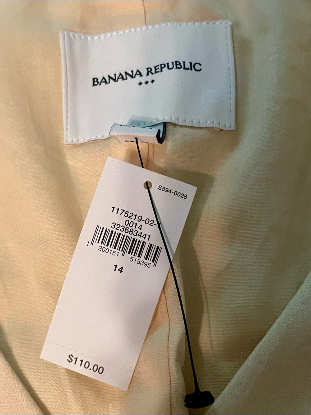 Banana Republic Cream Button-Front Women's Vest